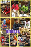 STEM Beginnings website includes pic collages from past classes. This one focuses on Engineering Different Bridges
