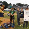 Left to right, the students are Matt Ledger, from Southborough, Mathew and Jacob Marinelli, from West Boylston, and Jamieson Dunne from Clinton. (contributed photo)