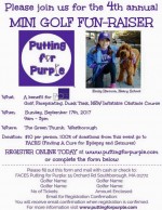 4th annual putting for purple flyer