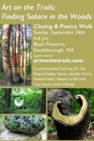 Art on the Trails Closing and Poetry Walk flyer