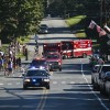 For some kids the fire trucks are the best part of the parade (photo by Susan Fitzgerald)