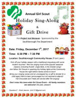 GS Holiday Sing-Along flyer