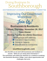 EDC improving downtown business workshop invite