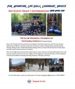 Boy Scout Troop 1 open house flyer