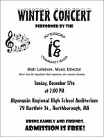 Interboro Winter Concert Flyer