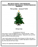 christmas tree pickup flyer