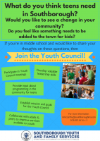 SYFS Youth Council flyer for middle schoolers
