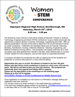 Women in STEM Conference flyer 2018 