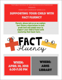 math fluency workshop flyer