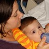 Ashley with her son Nicholas at Children's Hospital