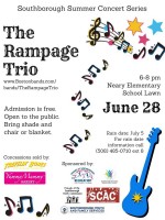 The Rampage Trio concert flyer