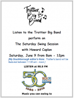 Trottier Big Band on 90.5 flyer