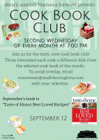 Cook Book Club flyer