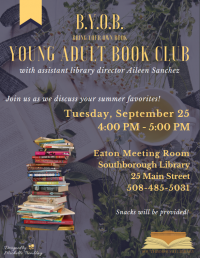 YA Book Club flyer