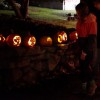 17 Pumpkin Stroll lit display by Rotary club
