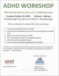 ADHD Workshop flyer
