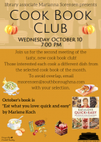 October Cook Book Club