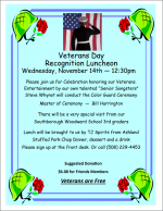 Veterans Day Luncheon flyer