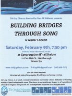 Shir Joy Building Bridgets Through Song Concert flyer