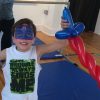 superhero facepainting and balloon twisting