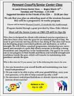 Pennant Crossfit Senior program -flyer