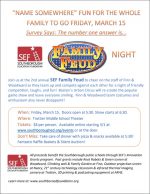 SEF Family Feud Night flyer 2019