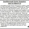 Senior Songsters from from Senior Center newsletter