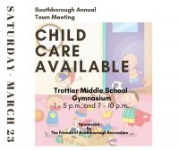 Town Meeting Child Care flyer