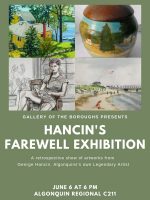 Hancin's farewell exibition flyer