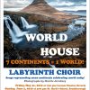 Labrynth Choir World House concert flyer