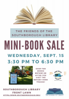 Library Mini Book Sale flyer