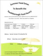 Summer Food Drive flyer