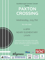 Paxton Crossing concert flyer