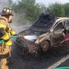 Car fire on 495 (from SFD Facebook)