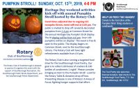 Rotary's Pumpkin Stroll flyer