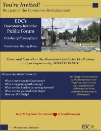 Downtown Initiative forum flyer
