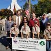 Before marching officials posed with scouts (from Senator Jamie Eldridge's Facebook post)