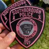 Southborough Police sold pink patches for Breast Cancer research and awareness (contributed by Robert Bussey)