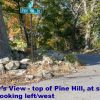 View from stop line on Pine Hill Road (cropped from presentation)