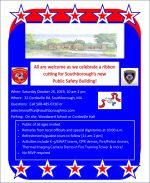 Updated flyer for Public Safety Building Ribbon Cutting