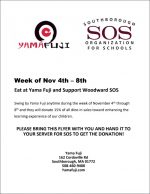 Yama Fuji WW SOS fundraiser flyer