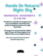 Night Sky program flyer