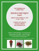 Holiday Boutique 2019 flyer