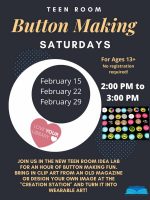 Button Making flyer