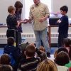 Creature Teachers let kids feel the not-slimy-snake at the Library in 2016