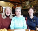Pam McDonald with Rotary's Christine Narcisse and Liz Kaprielian