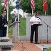 Commander Steve Whynot speaking at Memorial Day 2020 ceremony (from SAM Facebook page)