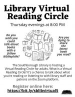 Virtual Reading Circle flyer