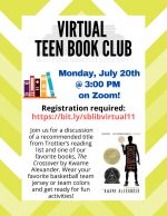 Teen Book Club flyer