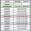 Sample HS Schedule